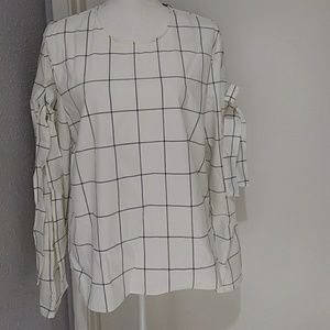 Zara checked long sleeve shirt size XL